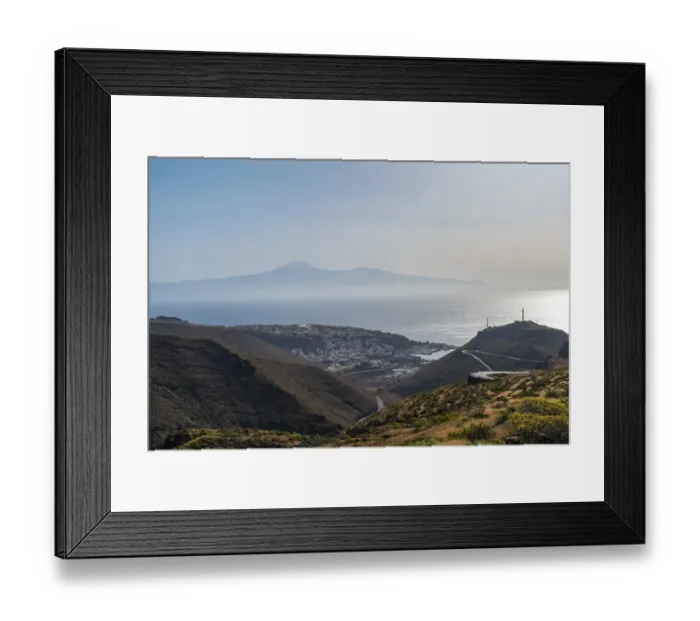 Framed Print : View of San Sebastian de la Gomera from a viewpoint on the mountain in La Gomera Framed Print : View of San Sebastian de la Gomera from a viewpoint on the mountain in La Gomera