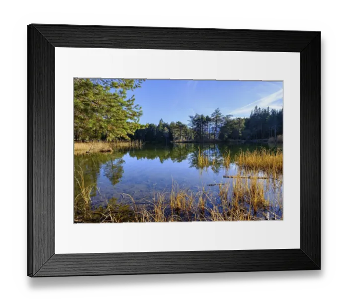 Framed Print : Moeserer See, Moeserer Weiher, Moesern bei Seefeld