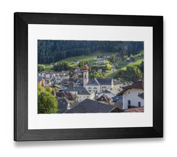 Framed Print : Ortisei, Ortisei, Val Gardena, Val Gardena