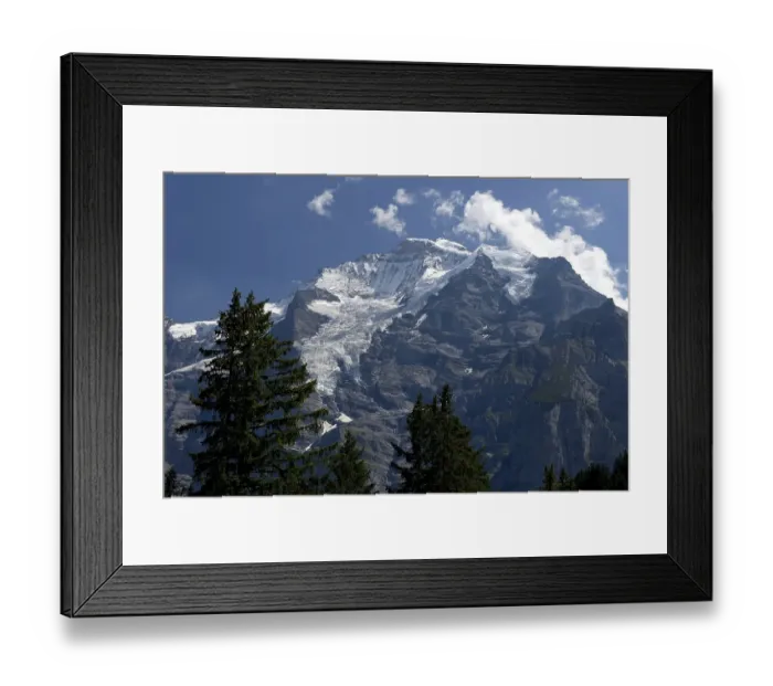 Framed Print : Mount Jungfrau (4158 m), part of the Eiger-Moench-Jungfrau triumvirate