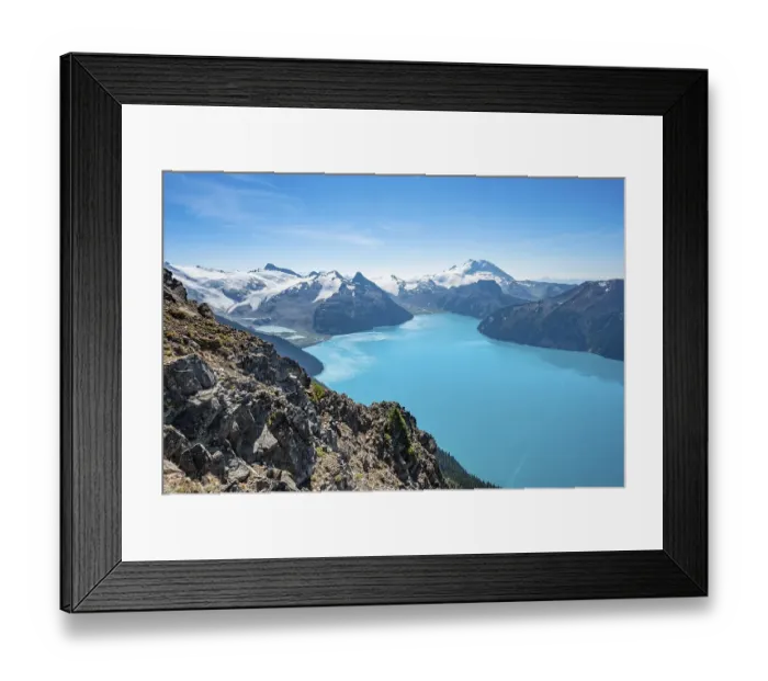 Framed Print : View from Panorama Ridge hiking trail