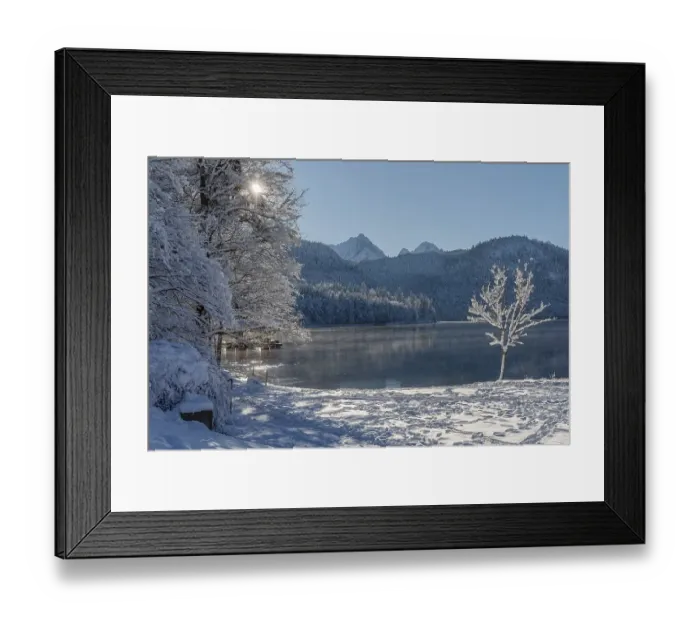 Framed Print : Alpsee, Schwangau, Ostallgaeu, Swabia Framed Print : Alpsee, Schwangau, Ostallgaeu, Swabia