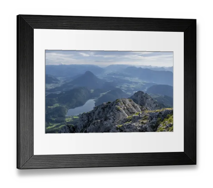 Framed Print : View of Hintersteiner See and Inntal Framed Print : View of Hintersteiner See and Inntal