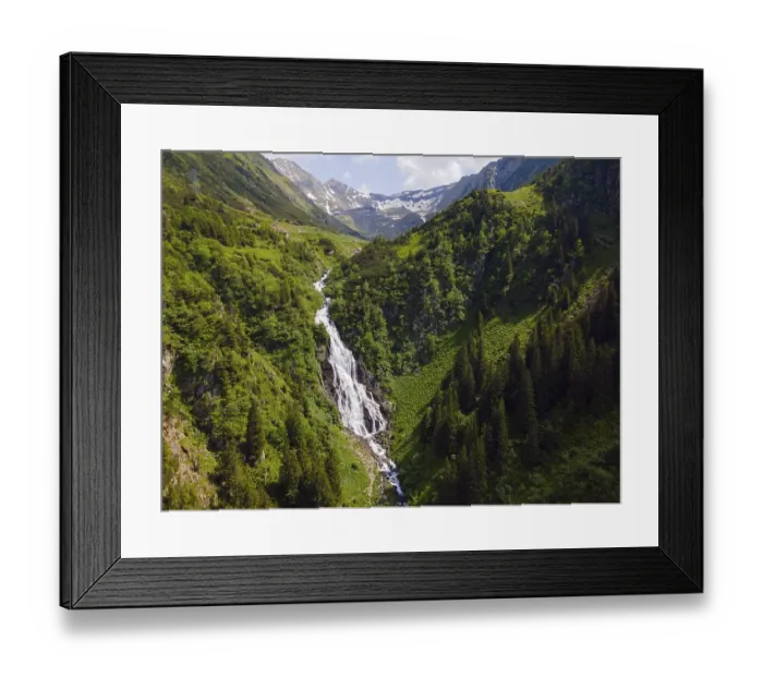 Framed Print : Aerial view, waterfall, Baleal