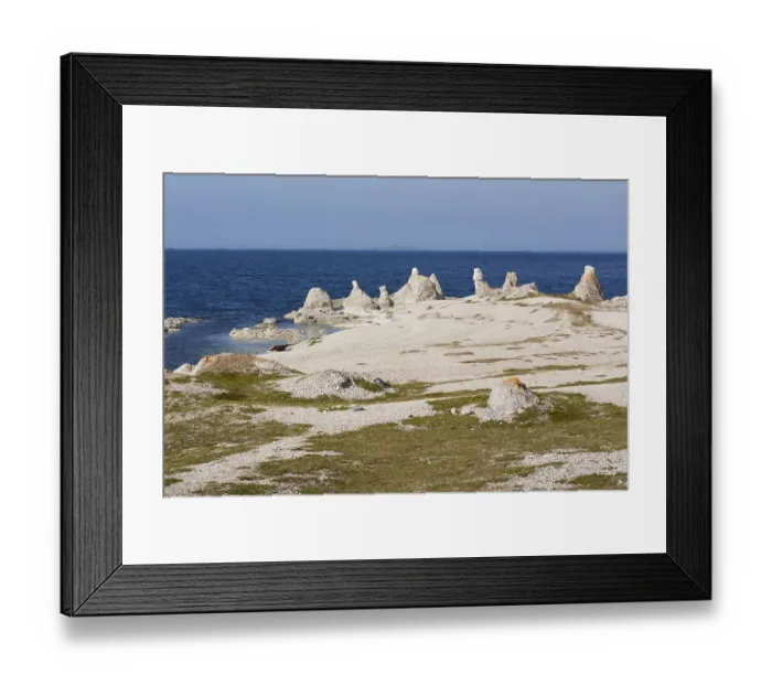 Framed Print : Legendary dolomite formations at Porsangerfjord