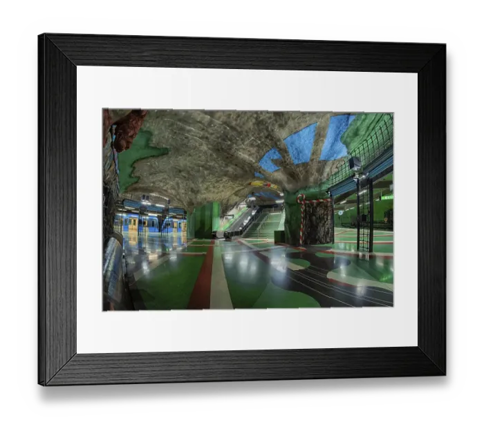 Framed Print : Underground station Kungstraedgarden Framed Print : Underground station Kungstraedgarden