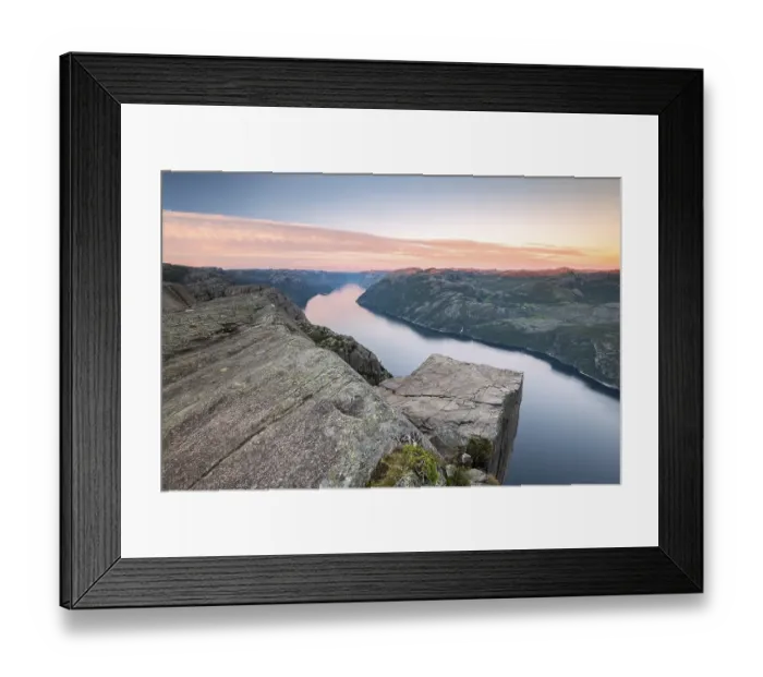 Framed Print : Rock Pulpit Preikestolen at the Lysefjord