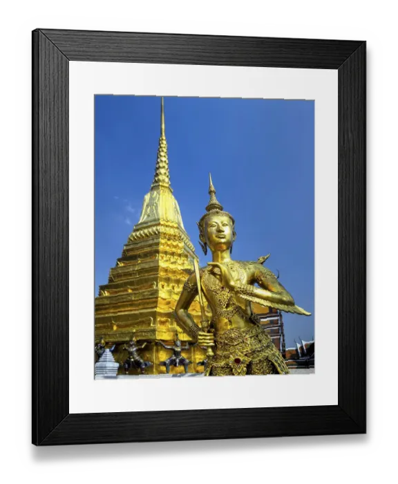Framed Print : Kinnari, Kinnorn or Kinnare statue