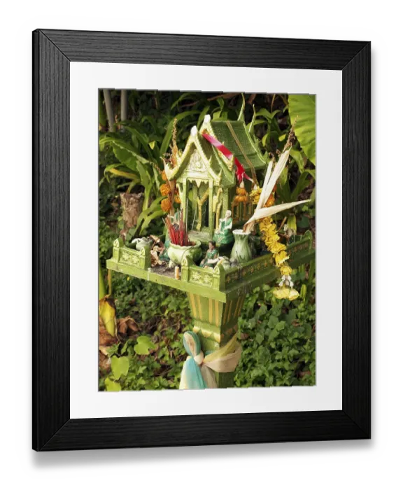 Framed Print : Sacrificial altar for devout islanders on the island of Phuket Framed Print : Sacrificial altar for devout islanders on the island of Phuket