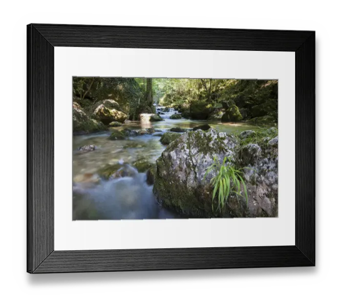 Framed Print : Brook of Myra Falls, Muggendorf