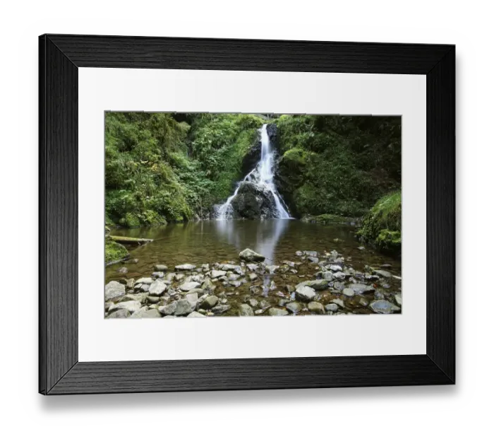 Framed Print : Waterfall in Lotenbachklamm gorge