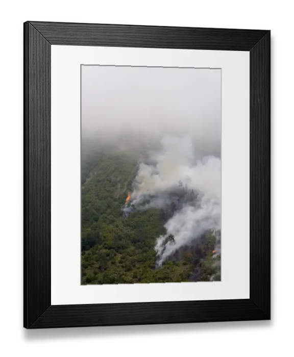 Framed Print : Forest fire in Parque Natural de Madeira Framed Print : Forest fire in Parque Natural de Madeira