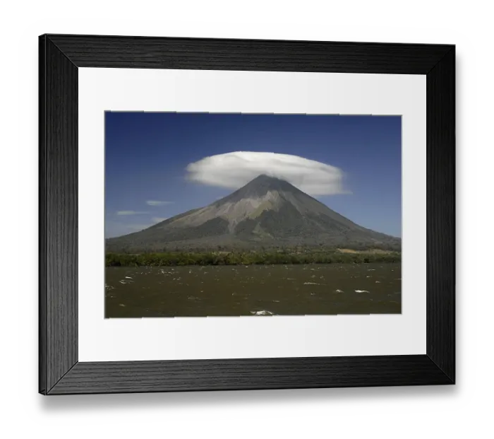 Framed Print : Volcano Mt. Concepcion, Isla de Ometepe