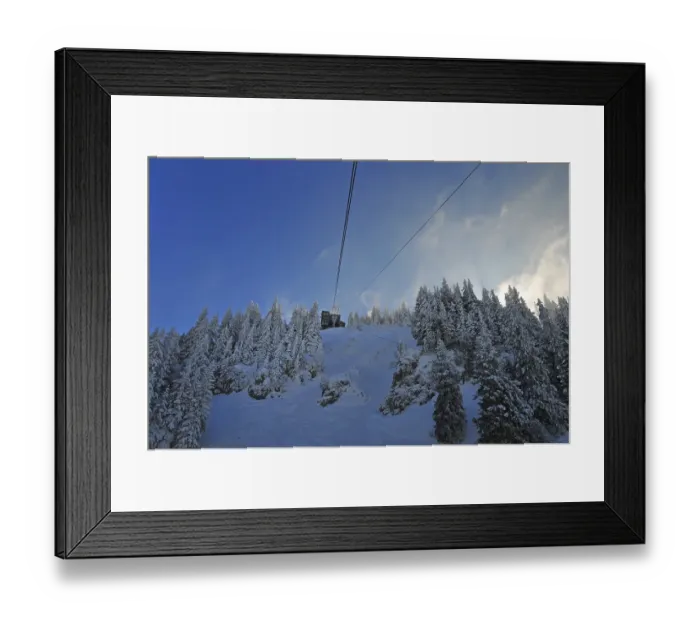 Framed Print : View of the mountain station of the Laberbergbahn