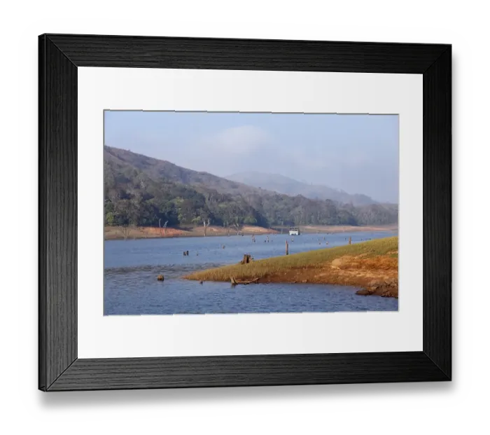 Framed Print : Thekkady Lake, Periyar National Park Framed Print : Thekkady Lake, Periyar National Park