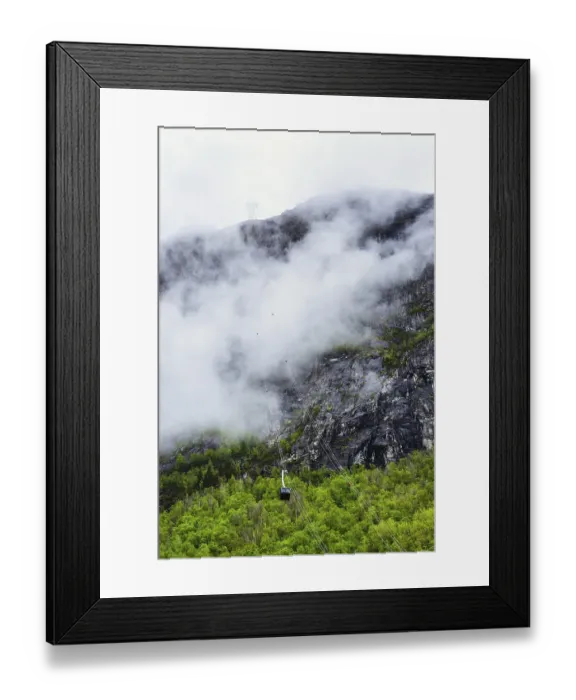 Framed Print : LOEN Skylift and Mountains, Olden