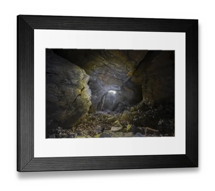 Framed Print : Obstans ice cave in Alta Pusteria