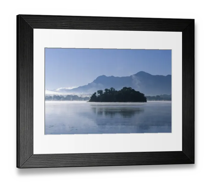 Framed Print : Morning mood at Staffelsee lake in Uffing