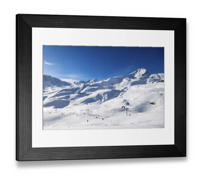 Framed Print : Weisshorn Arosa ski resort, Switzerland, Europe