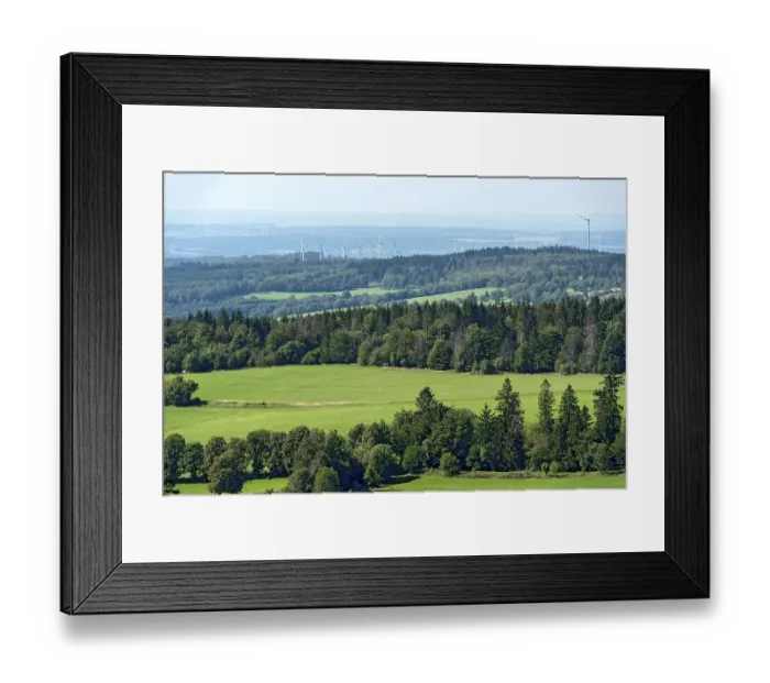Framed Print : View of the Upper Nidda Valley Framed Print : View of the Upper Nidda Valley