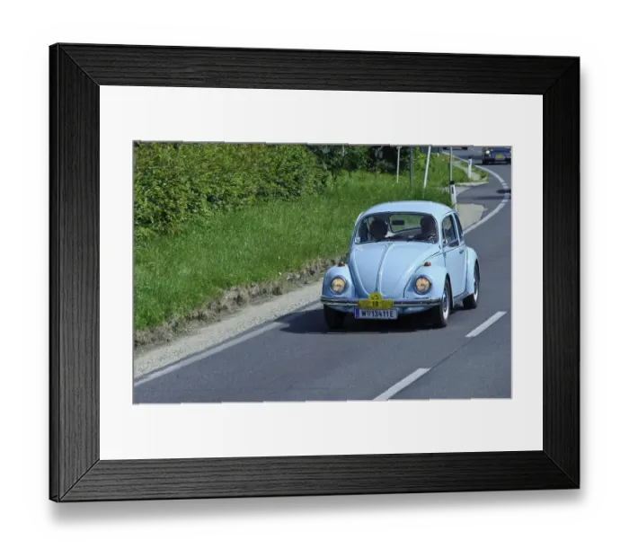 Framed Print : VW Beetle, classic car rally, Wachau valley Framed Print : VW Beetle, classic car rally, Wachau valley
