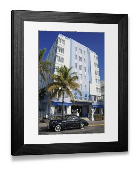 Framed Print : Park Central Hotel, Art Deco architecture