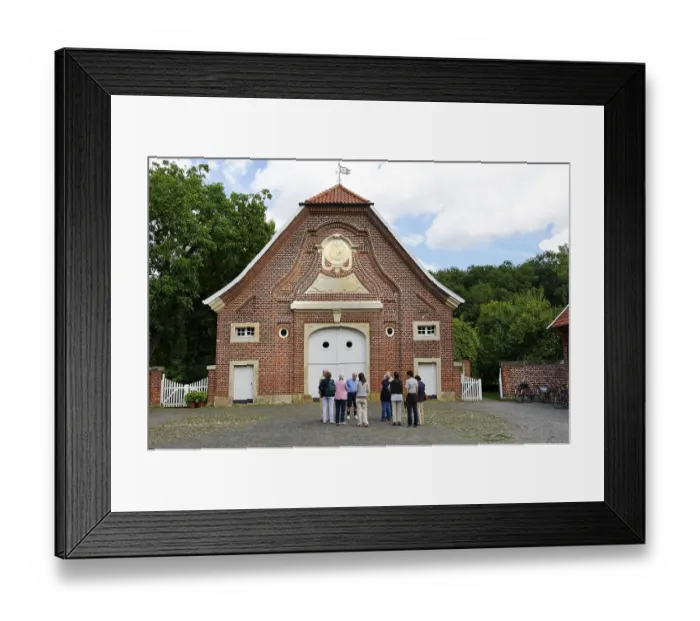 Framed Print : Haus Rueschhaus, built 1745-1748 by J Framed Print : Haus Rueschhaus, built 1745-1748 by J
