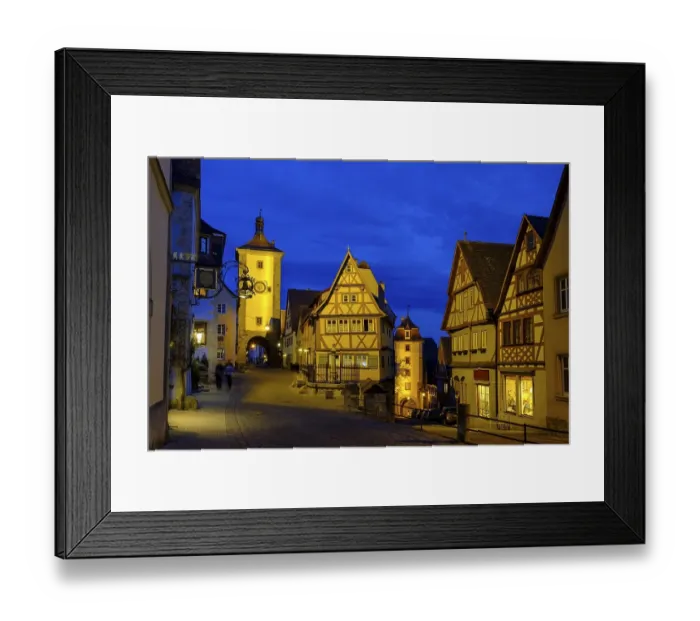 Framed Print : Ploenlein with Sieberstor and Kobolzeller Tor