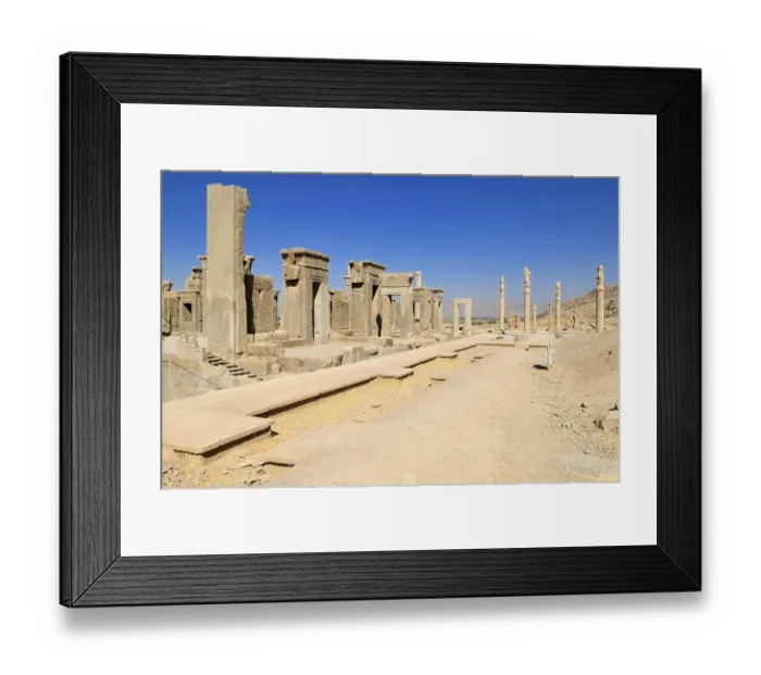 Framed Print : Achaemenid archeological site of Persepolis