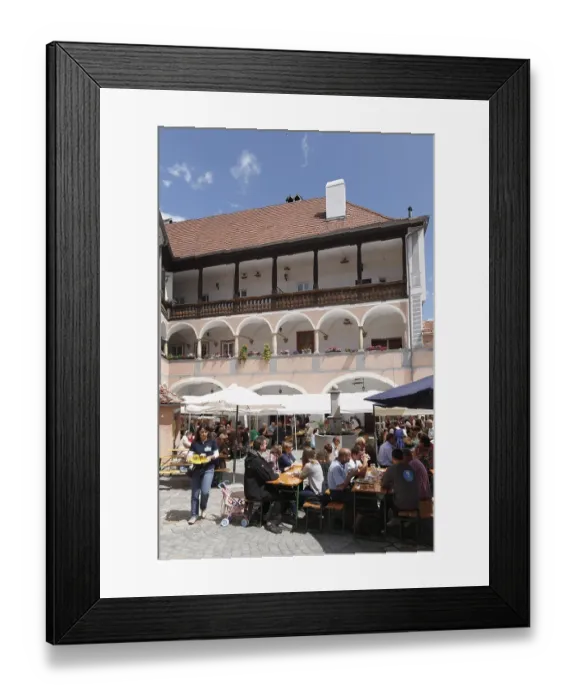 Framed Print : Music festival in the courtyard of Schloss Rossatz castle Framed Print : Music festival in the courtyard of Schloss Rossatz castle