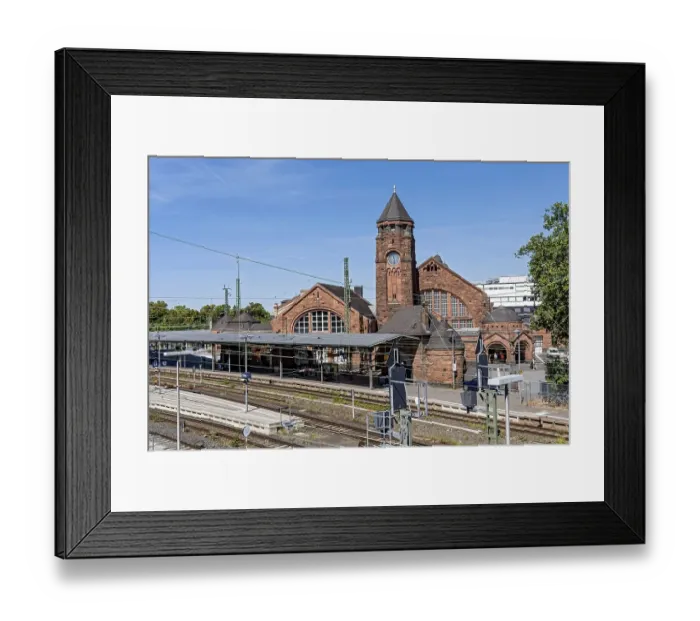 Framed Print : Historic Wilhelmine railway station
