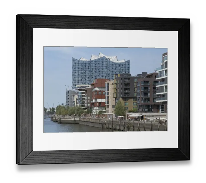 Framed Print : Elbe Philharmonic Hall and Dalmannkai Framed Print : Elbe Philharmonic Hall and Dalmannkai