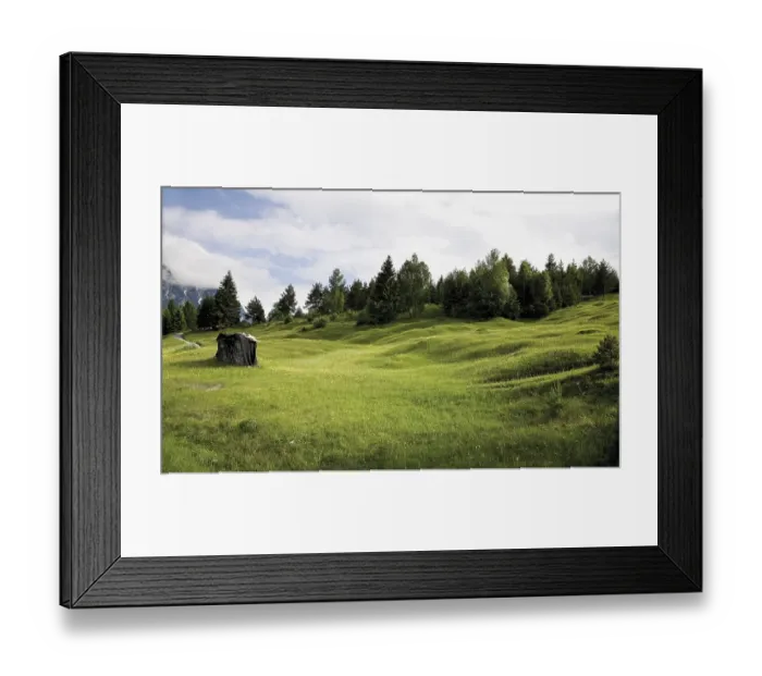 Framed Print : Groeblalm mountain pastures near Mittenwald