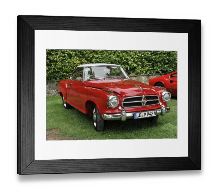 Framed Print : Borgward Isabella Coupe, built in 1958