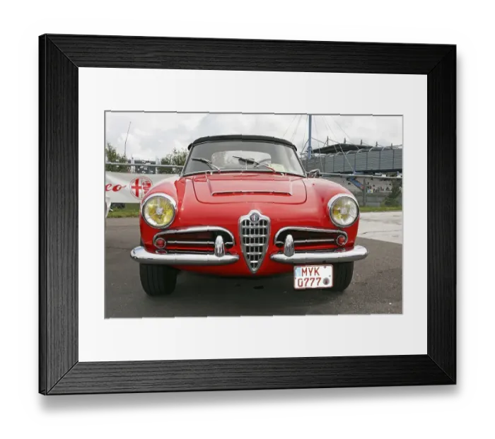 Framed Print : Alfa Romeo Giulietta Spider 1600 Veloce