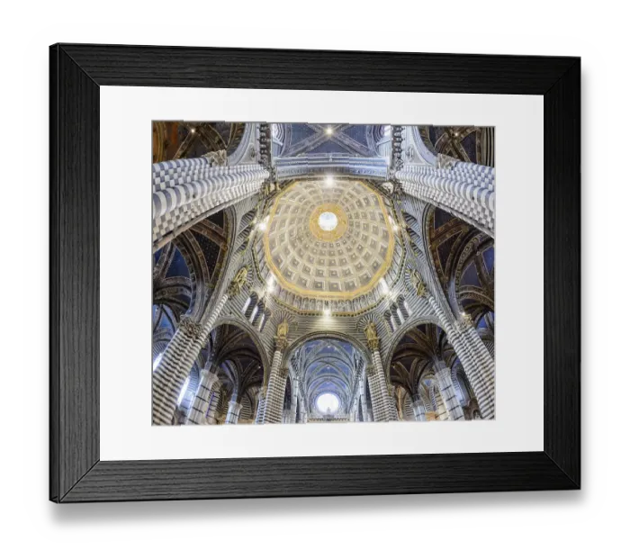 Framed Print : Interior view, dome of the Cathedral of Siena Framed Print : Interior view, dome of the Cathedral of Siena