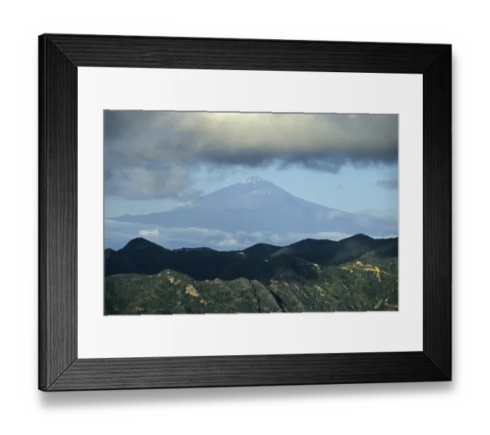 Framed Print : View from Gomera island to Teide volcano on Tenerife island Framed Print : View from Gomera island to Teide volcano on Tenerife island