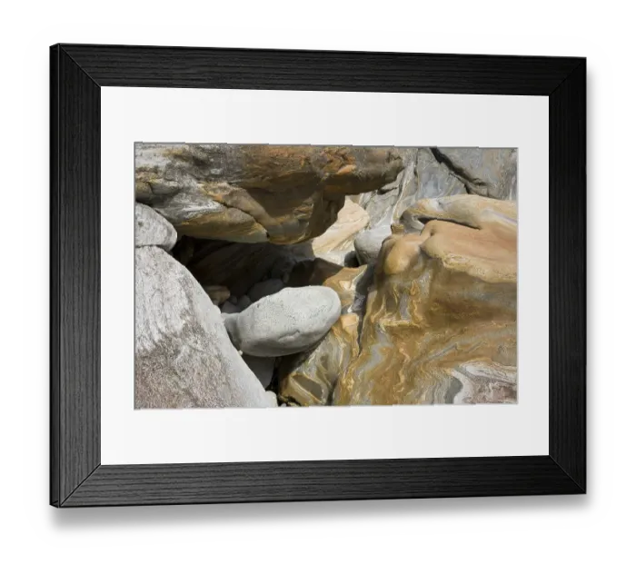 Framed Print : Stone-structures in the Verzasca valley