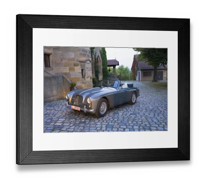Framed Print : Aston Martin DB2 Drophead, Bamberg