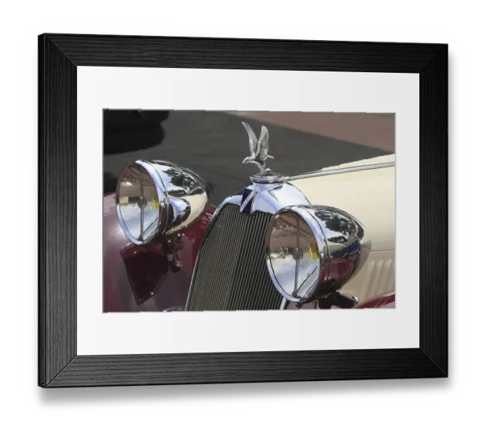 Framed Print : Front end of a vintage Talbot Framed Print : Front end of a vintage Talbot