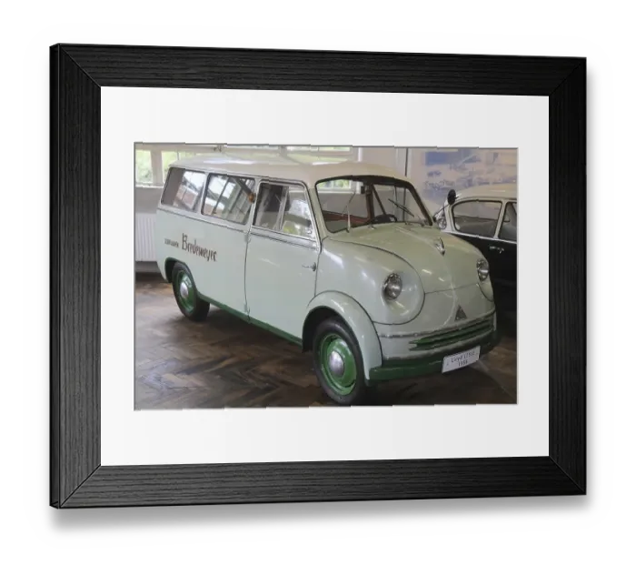 Framed Print : Lloyd LT600 delivery van, built in 1958