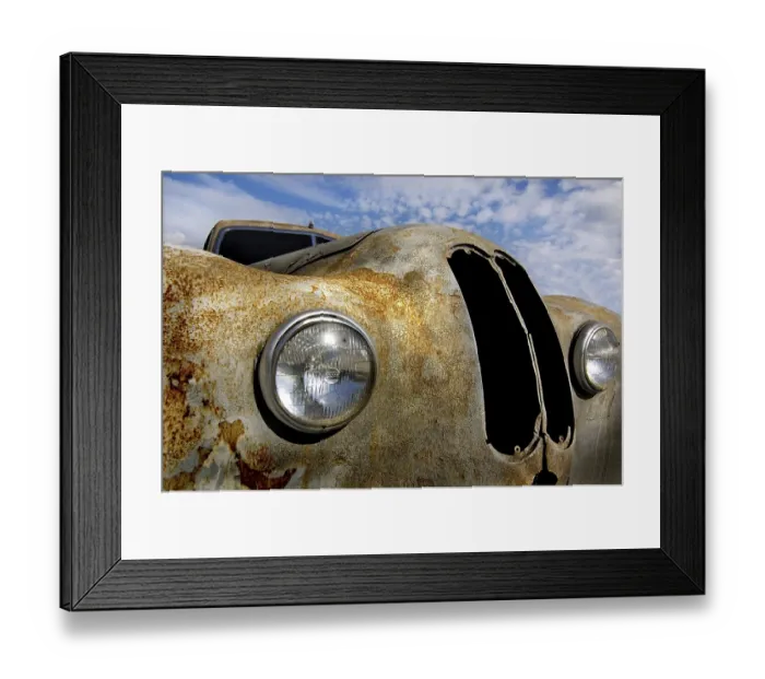 Framed Print : Old BMW junk car Framed Print : Old BMW junk car