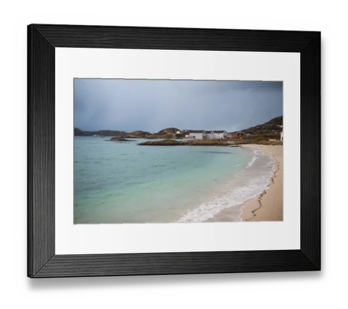 Framed Print : Beach at Sommaroy Sound, Sommaroy