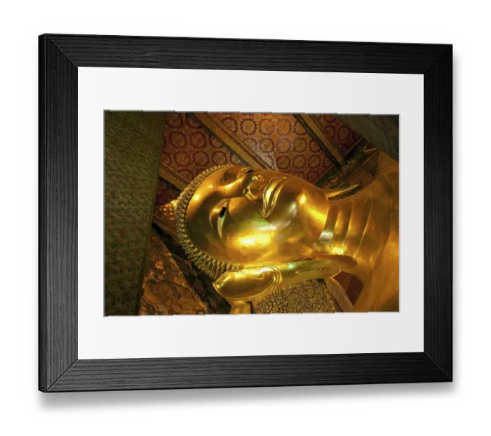 Framed Print : Head of the Reclining Buddha in Wat Pho