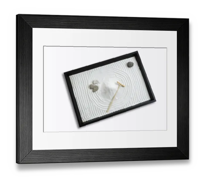 Framed Print : Zen garden