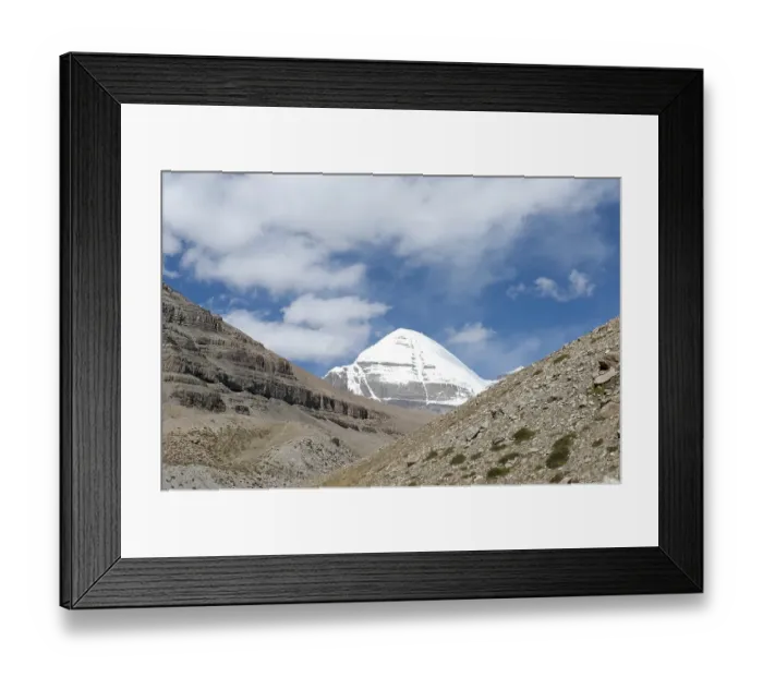 Framed Print : Tibetan Buddhism, snow-covered holy Mount Kailash