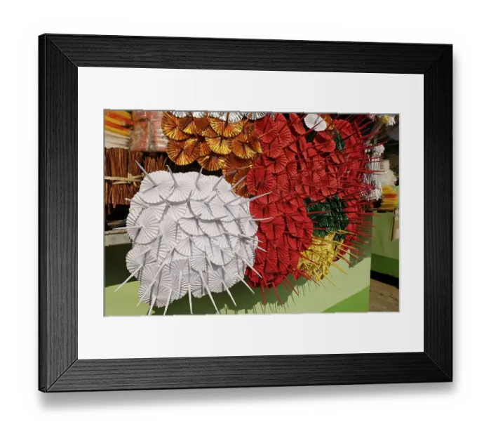 Framed Print : Colorful sacrifice at a buddhist temple Framed Print : Colorful sacrifice at a buddhist temple