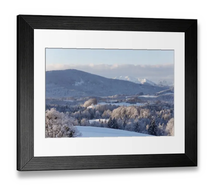 Framed Print : Alpine foothills near Irschenberg Mountain with Eyrain Framed Print : Alpine foothills near Irschenberg Mountain with Eyrain