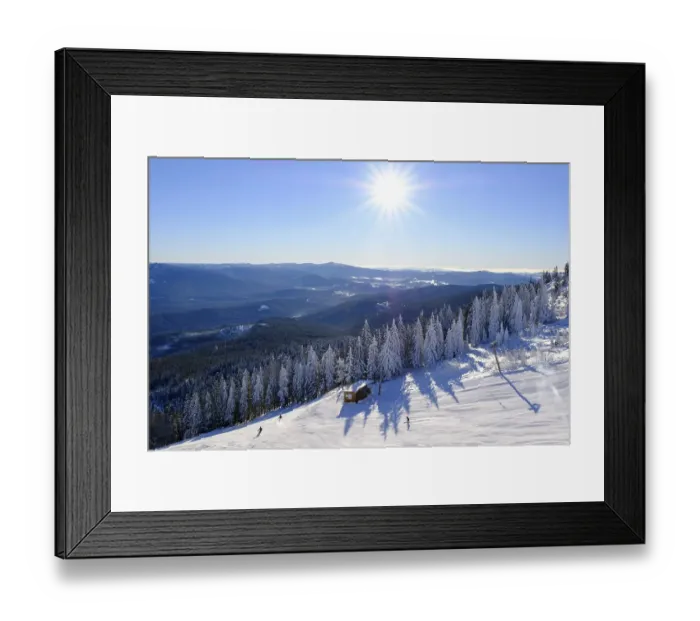 Framed Print : Ski slope, Big Arber, Bavarian Forest Framed Print : Ski slope, Big Arber, Bavarian Forest