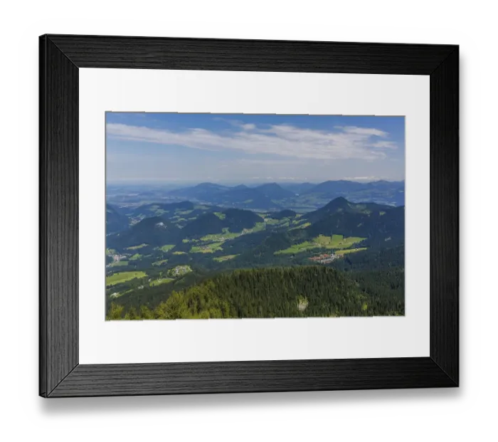 Framed Print : View from Kehlsteinhaus or Eagle's Nest towards the Alps